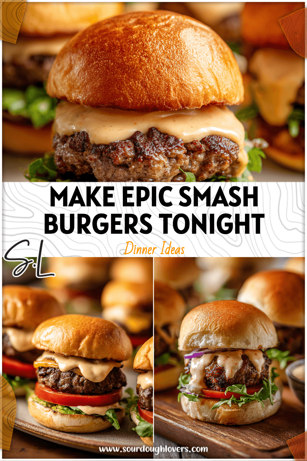 Juicy Smash Burger Sliders with golden buns and creamy Smashburgers Sauce on a rustic plate 2026